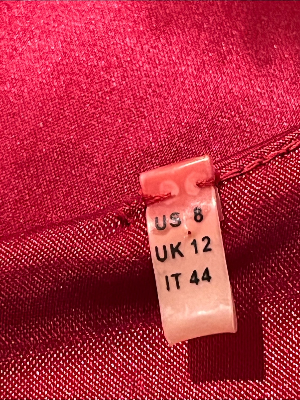 Elie Tahari silk dress. Twist waist. V-neck. Cocktail, formal, Red/ raspberry. 8 - Picture 8 of 14